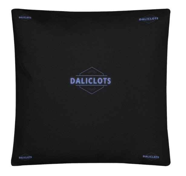 Black cushion with pattern - Daliclots DstockLine