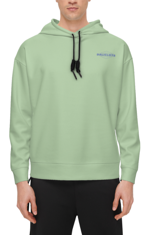 Pull a capuche vert - Daliclots DstockLine