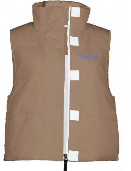 Brown sleeveless jacket - Daliclots DstockLine