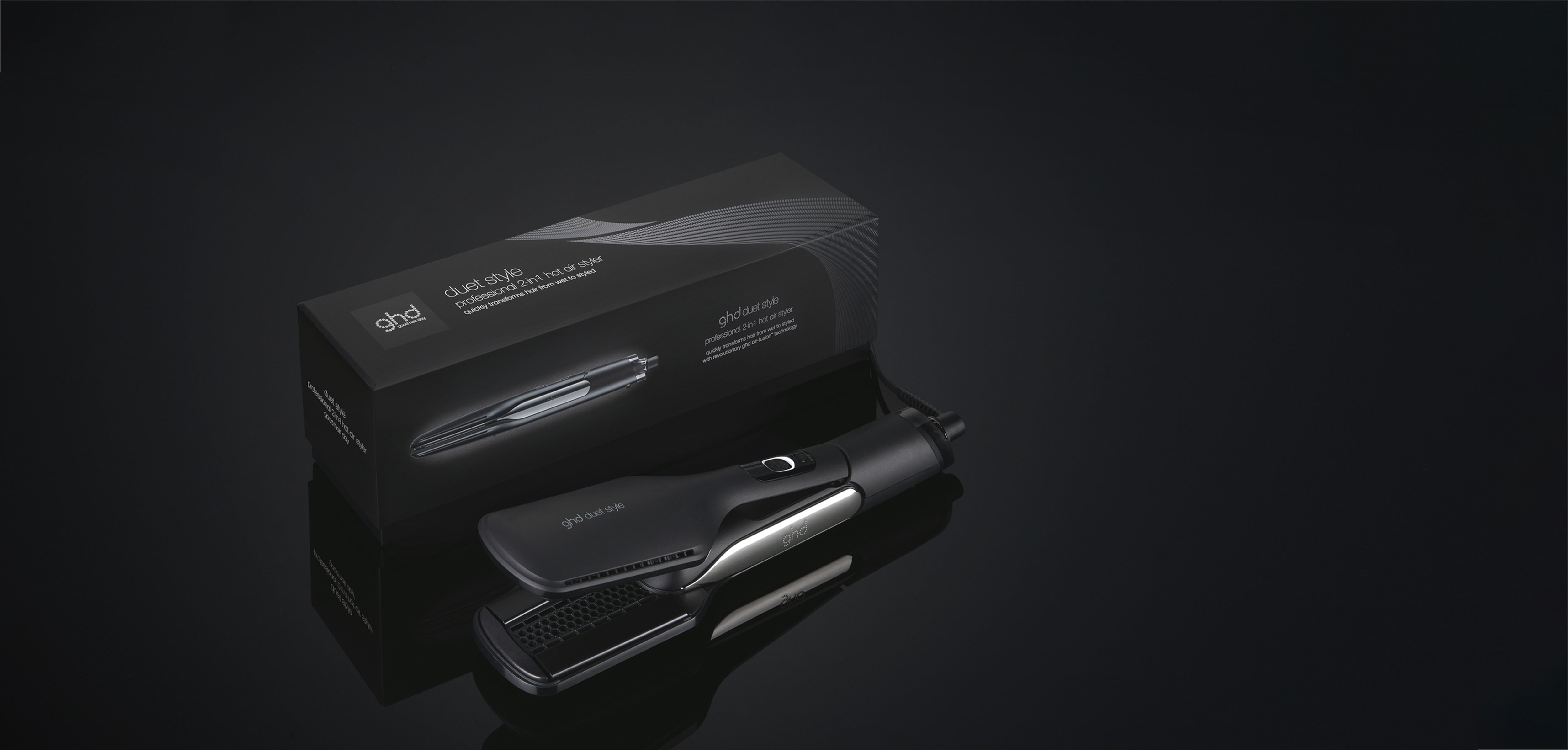 GHD DUET STYLE® BLACK HAIR STRAIGHTENER